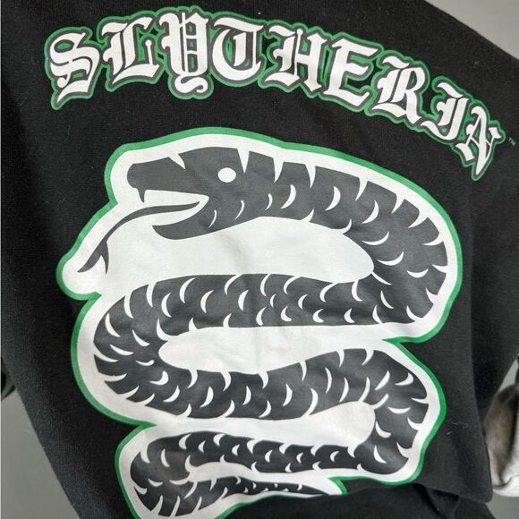 Harry Potter Slytherin Sweatshirt Varsity Jacket - Picture 6 of 10